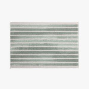 Parachute - Striped Supersoft Tub Mat Jade & Parchment - Parac Jade & Parchment